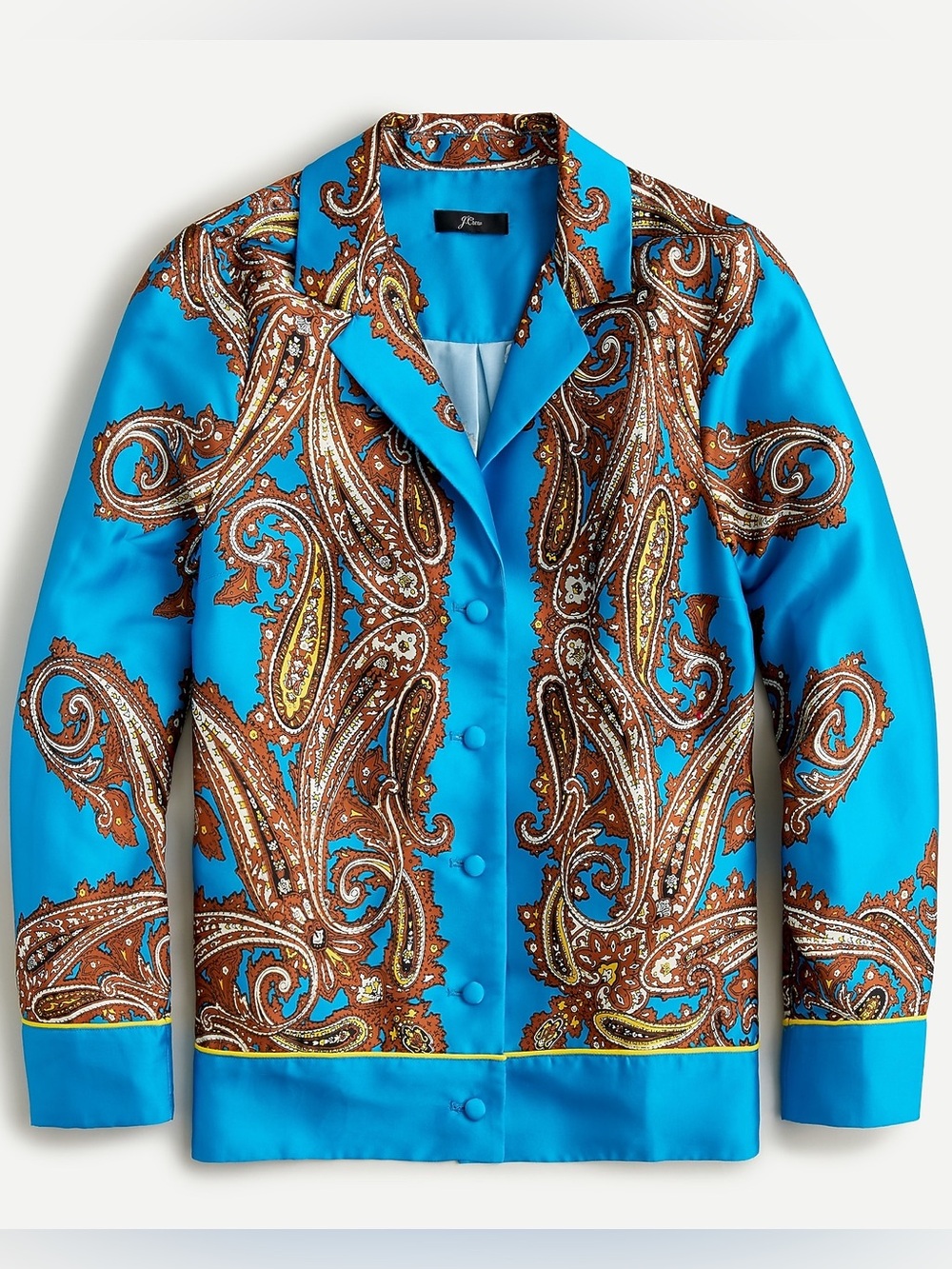 J.Crew - Women’s Drapey button-up shirt in paisley print - Sz XS - Mulit color
